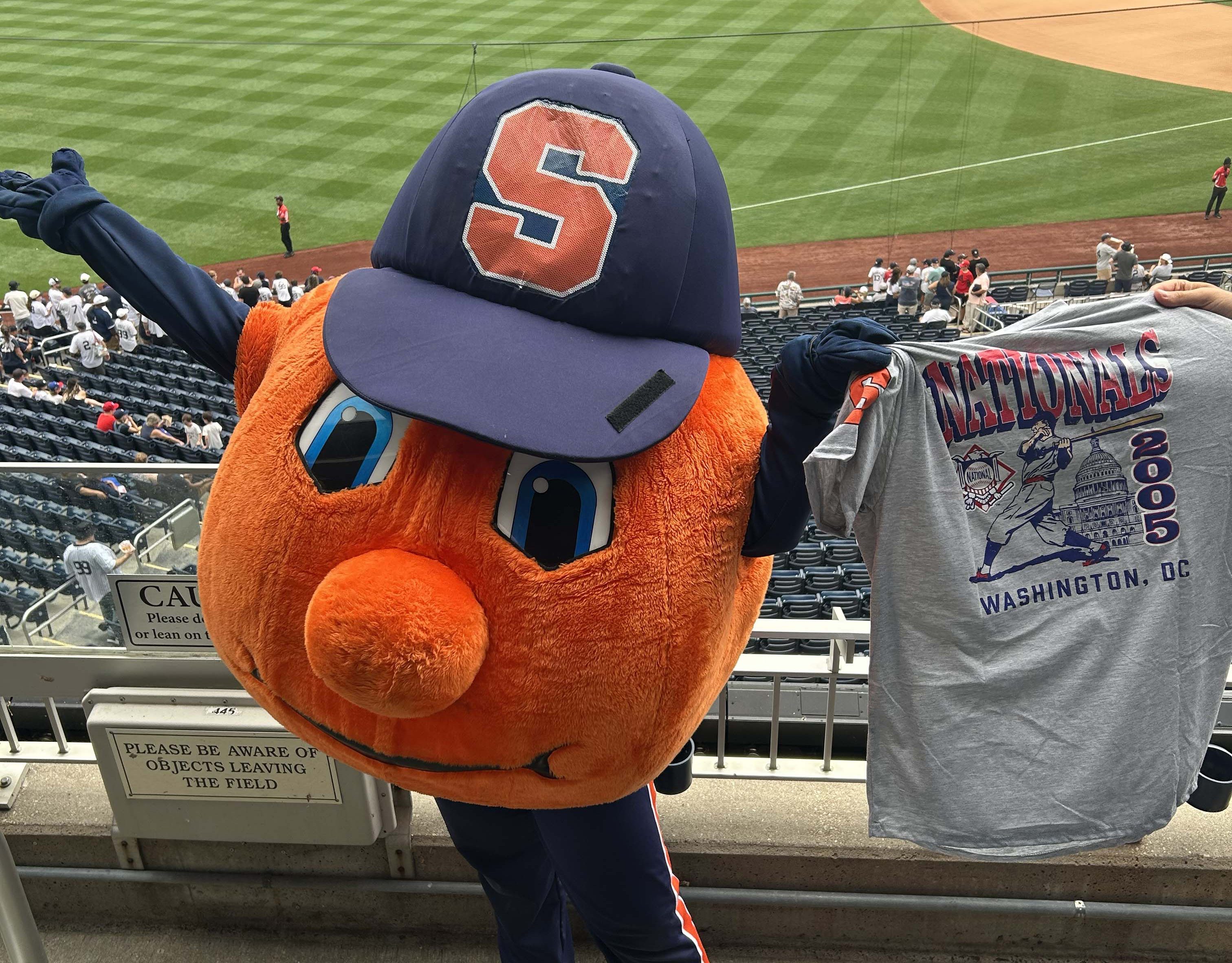 Otto in DC at the Nationals ballpark.
