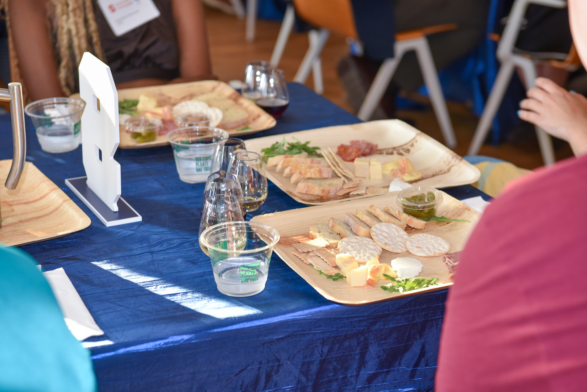 food on the table.
