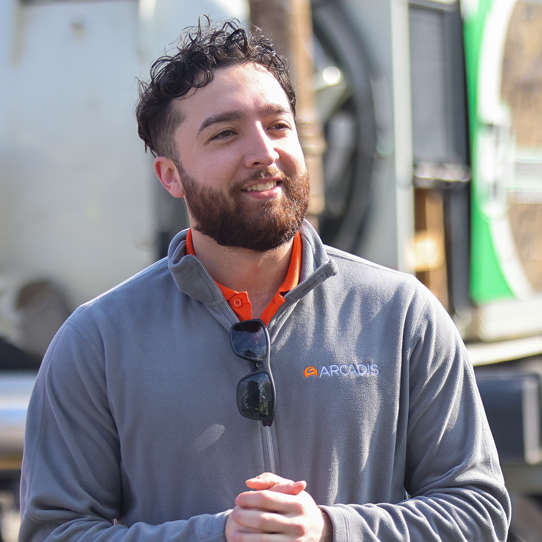 A man smiling.
