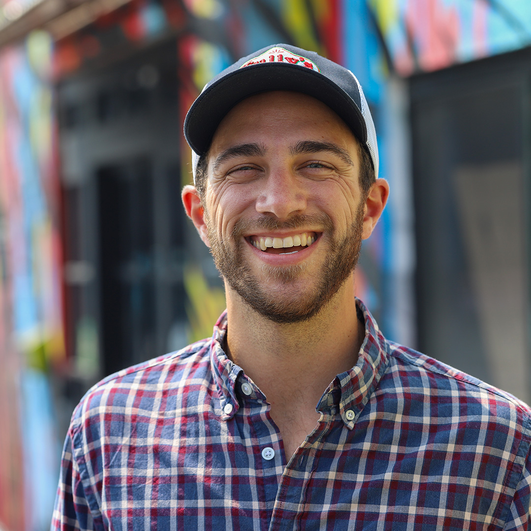 A man smiling