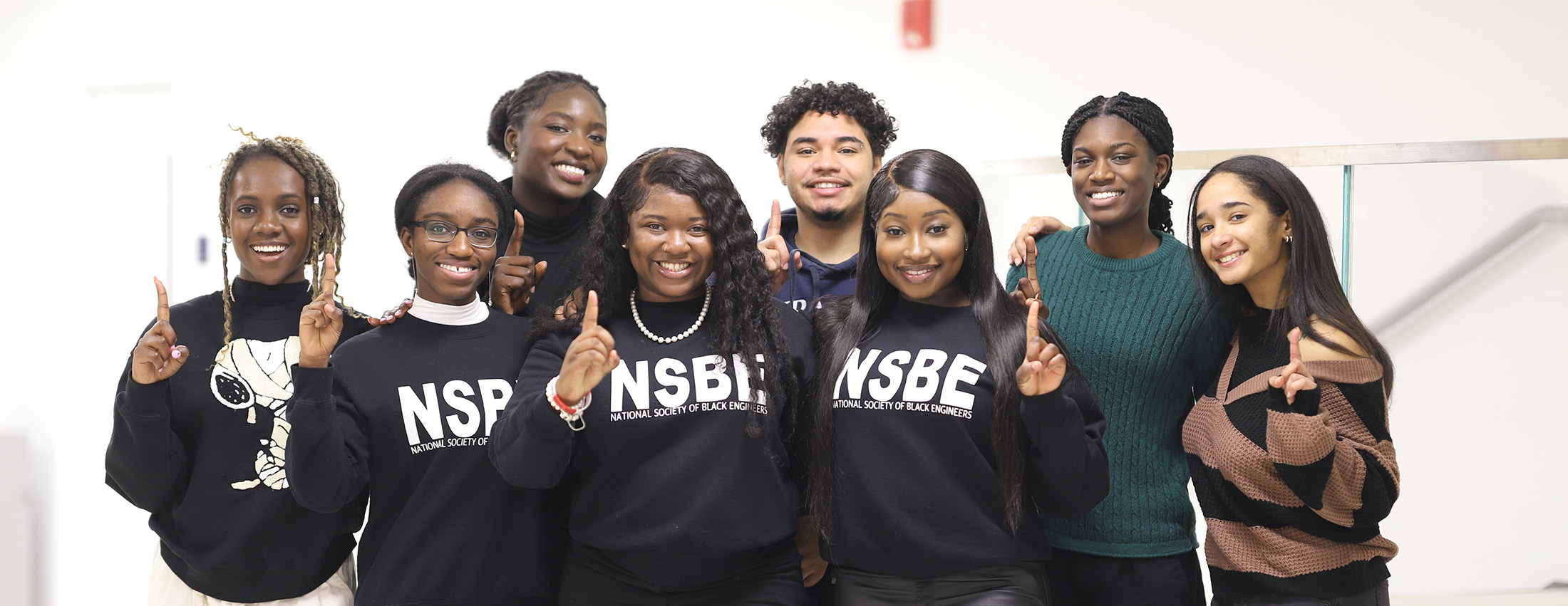 Students in the National Society of Black Engineers