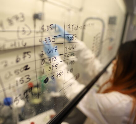 Student in Research Lab