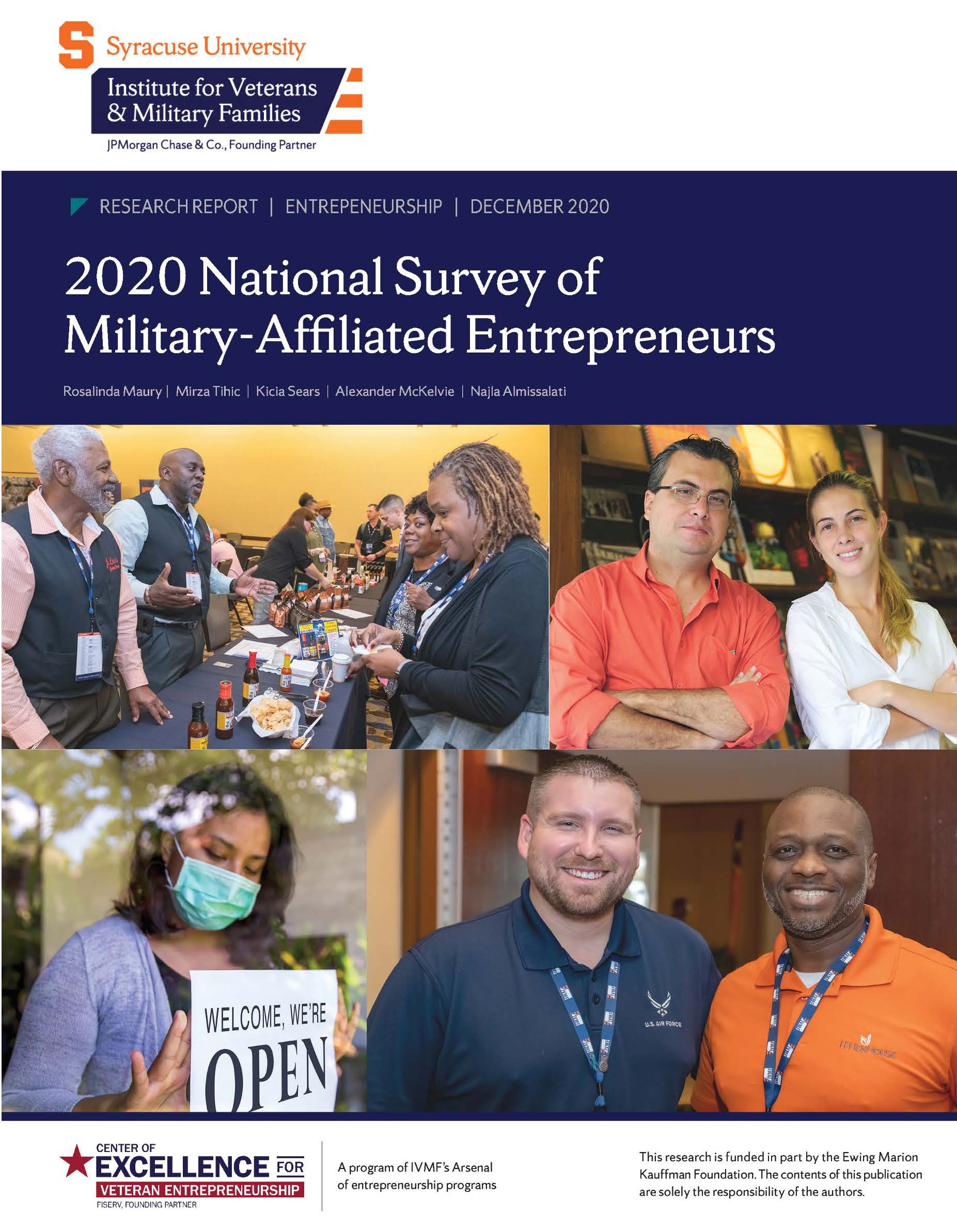 Thumbnail for research report: 2020 National Survey of Military-Affiliated Entrepreneurs Research Report 