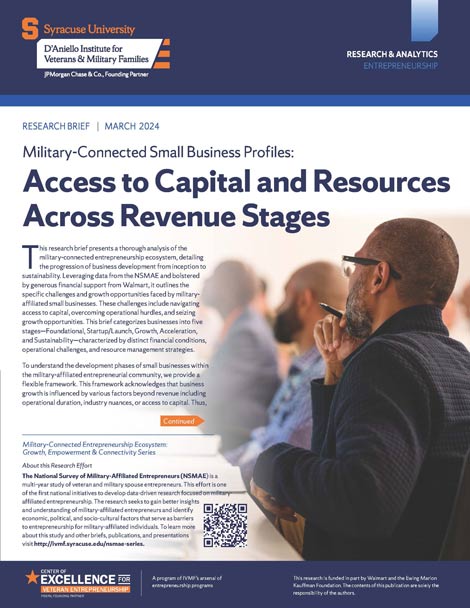 Report cover thumbnail: Military-Connected Small Business Profiles