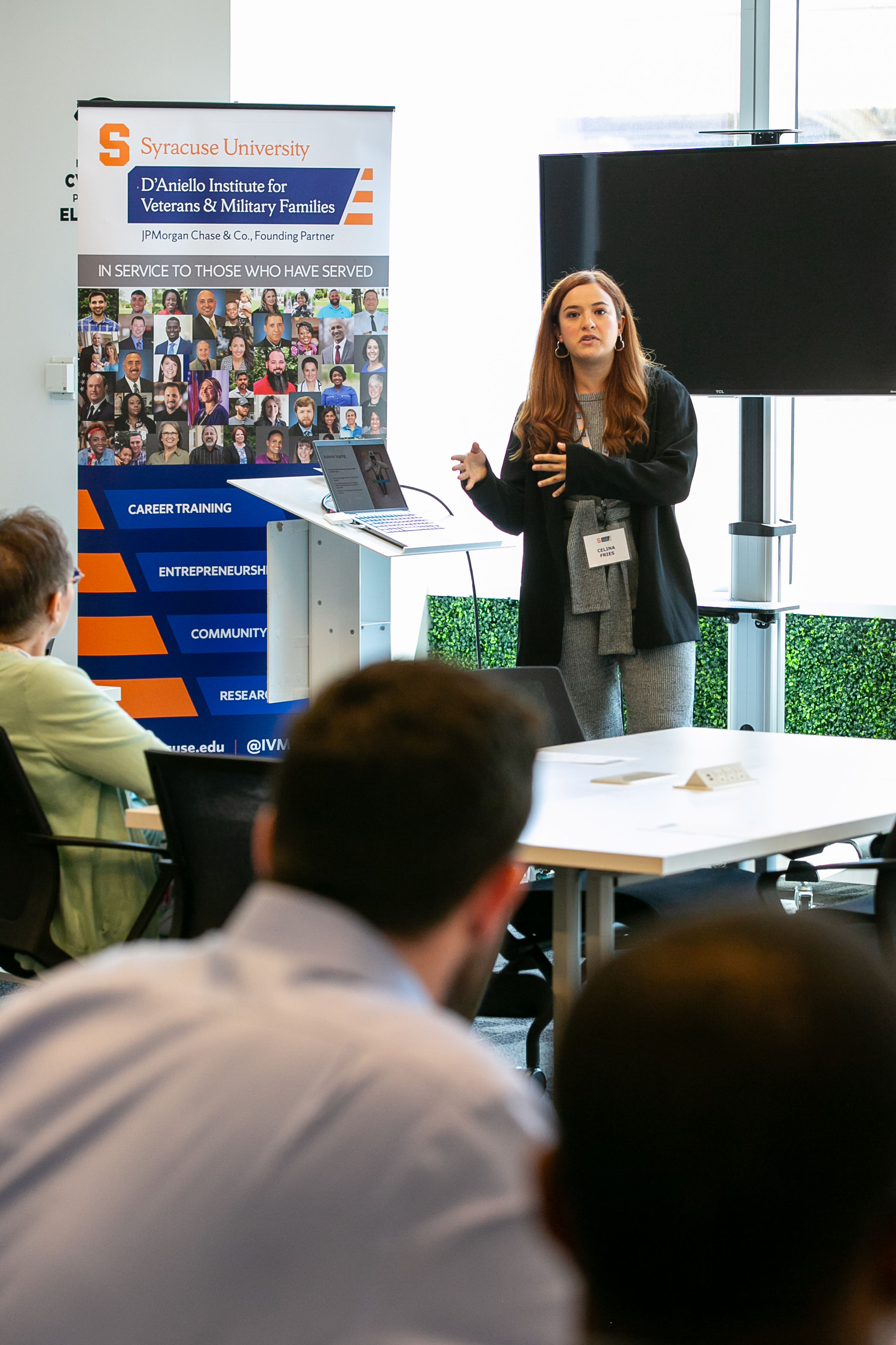 Speaker instructing a class at mission to marketplace convening 