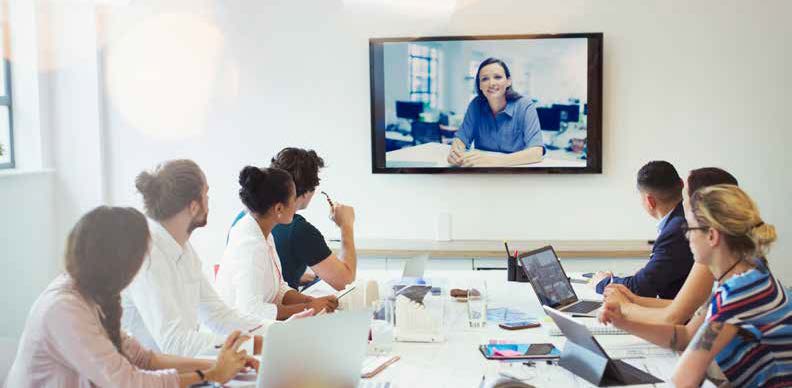 Video call in a conference room