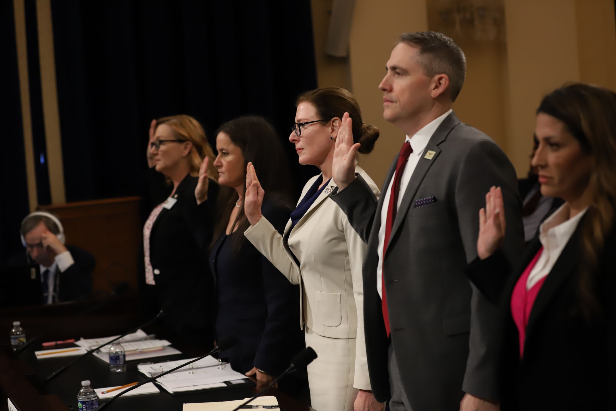 IVMF Barb Carson swearing in before Congressional Testimony.