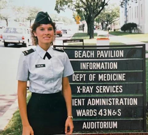 Maria McConville in uniform
