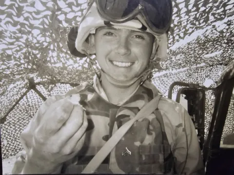 Mike Waldron in uniform