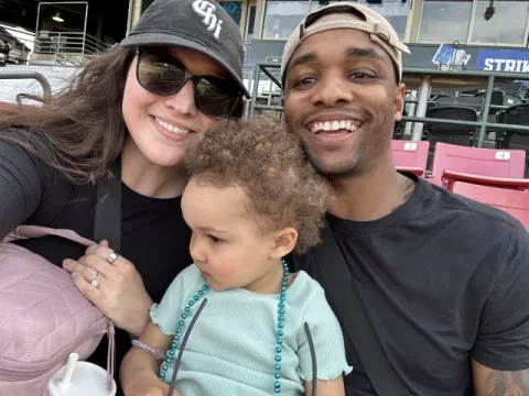 sabina lyszczarczyk with her family. 