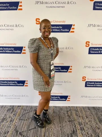 Stephanie Addo at IVMF event.