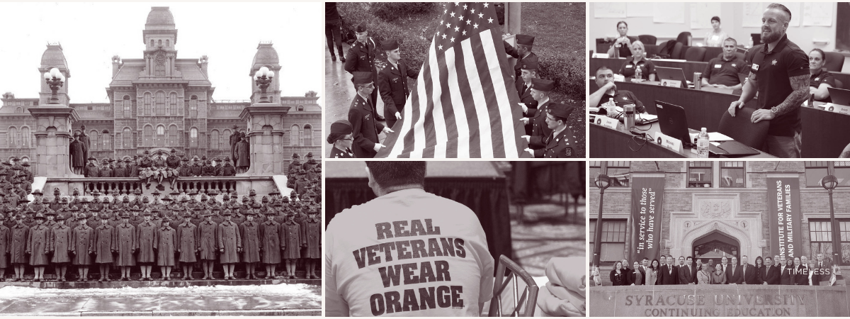 college of various syracuse university related military events.
