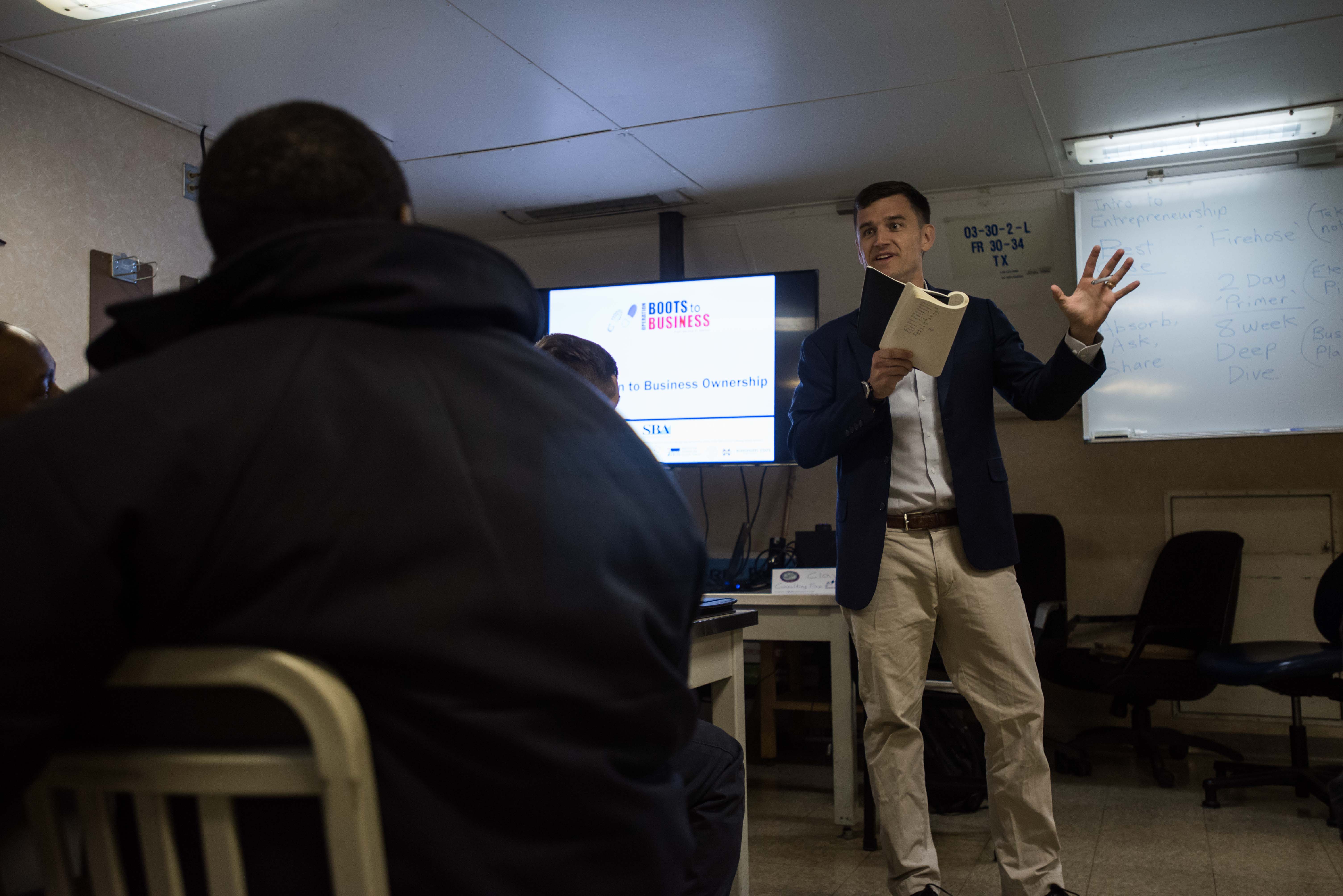 boots to business class in session