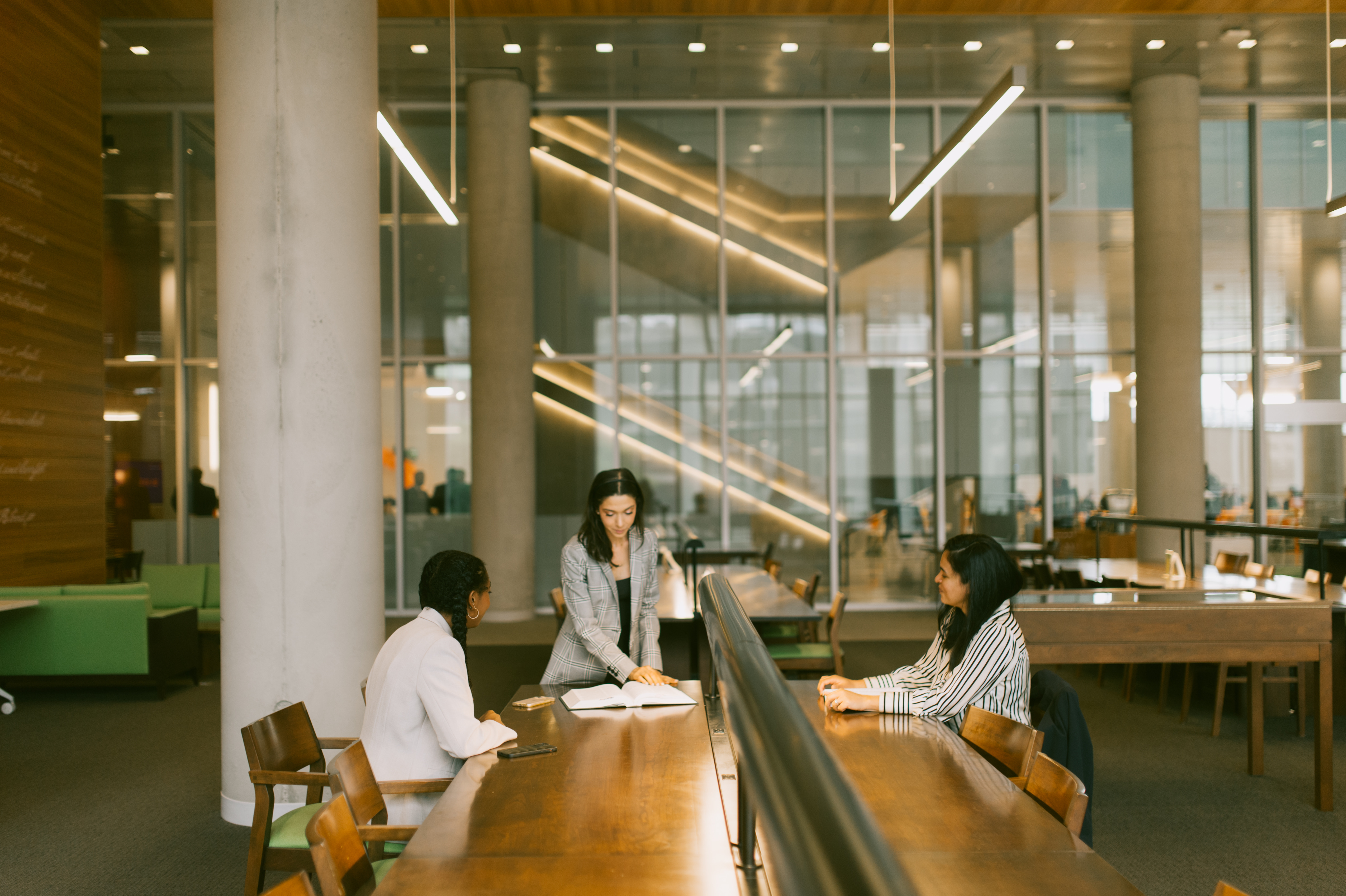 Students studying at the Law Library