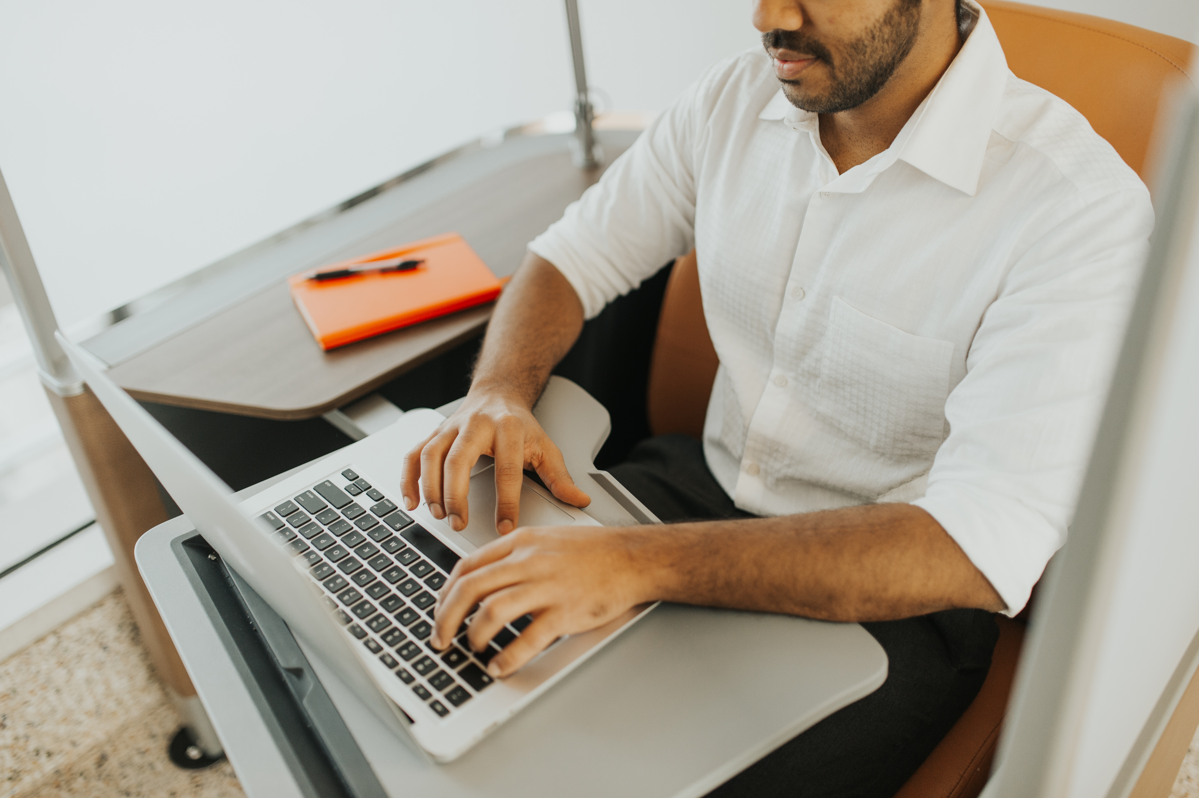 Man on laptop computer