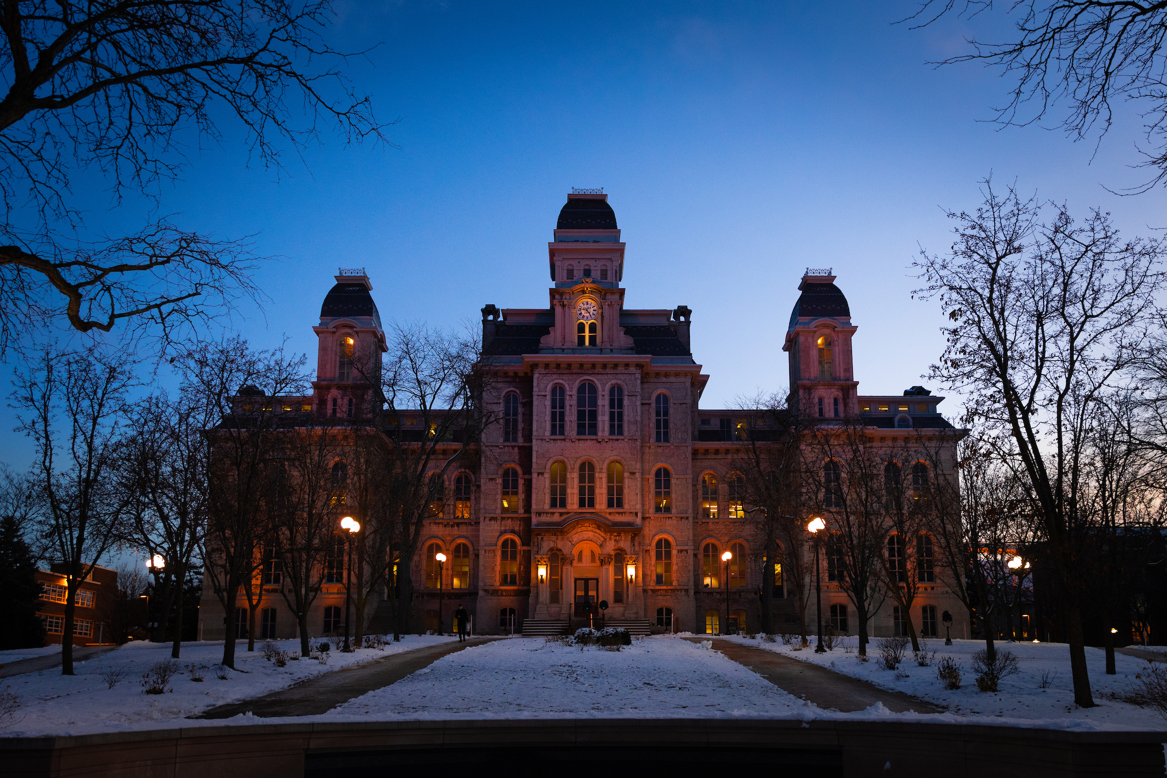 Nighttime scenes of Campus