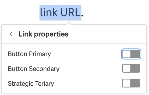 Instructions on how to turn a text link into a button in Drupal. 